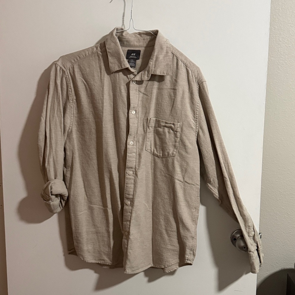 H&M Beige Casual Shirt